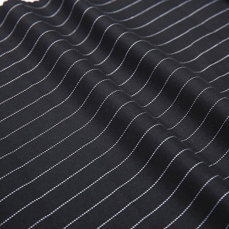 FX55858 Barevný design pruhového designu barvené přizpůsobení TR Spandex tkané textilní oblek a blejzry